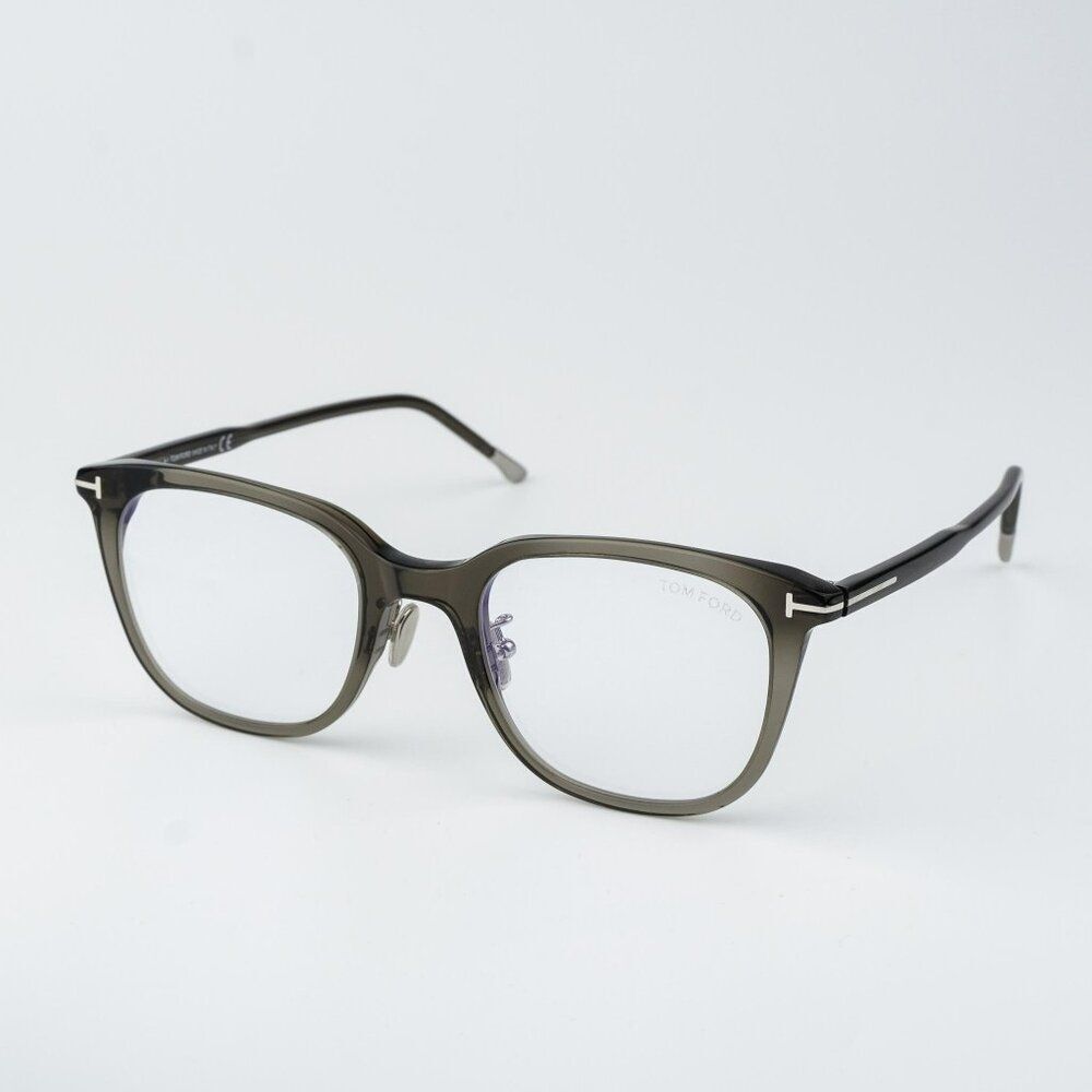 Tom Ford Women Eyeglasses Grey Blue Block Square FT5776-D-B/O 020 BRAND NEW